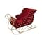 11.75" Burgundy & Gold Sled Tabletop Décor by Ashland®